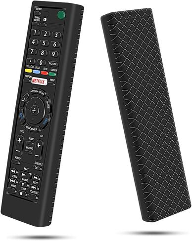 Silicone Protective Case for Sony RMT-TX100 RMT-TX102 RMT-TX200 RMF-TX300 Bravia Smart TV Remote Cover Replacement Holder Covers for Sony RMF-TX310 Universal Remote Control (Glow Blue) in Kuwait