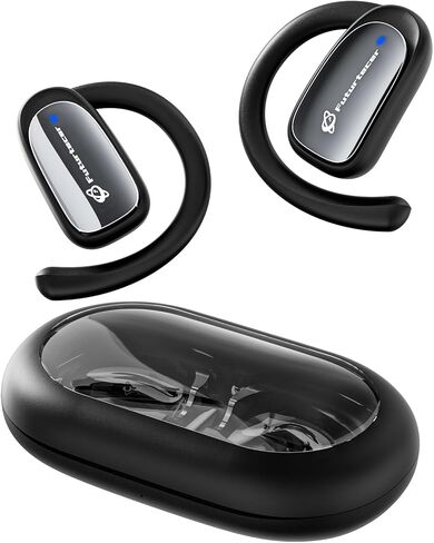 فتح الأذن Bluetooth 5.4 سماعات الأذن مع Earhook | 36H Playtime | IP54 مقاومة للماء | سماعات الأذن اللاسلكية الستيريو للرياضة والجري والتدريبات (أسود) in Kuwait