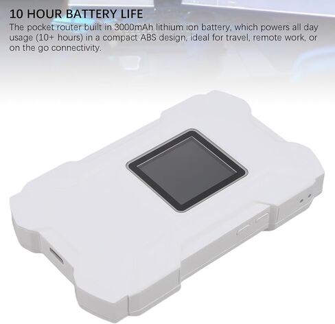 Gowenic 4G WiFi Hotspot ، 32 اتصالات للجهاز ، اتصال فوري 4G LTE ، مع عمر بطارية 10 ساعة ، للسفر ، العمل عن بُعد أو اتصال الهاتف المحمول in Kuwait