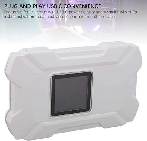 Gowenic 4G WiFi Hotspot ، 32 اتصالات للجهاز ، اتصال فوري 4G LTE ، مع عمر بطارية 10 ساعة ، للسفر ، العمل عن بُعد أو اتصال الهاتف المحمول in Kuwait
