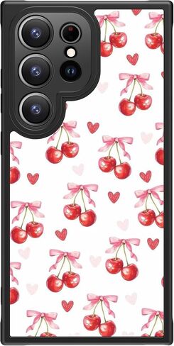 Funmiko for Samsung Galaxy S25 Ultra Case Charge و Protection Scender -Radies - تصميم الأزهار العصرية للنساء الفتيات ، غطاء الهاتف غير اللامع مع زوايا مقاومة للصدمات - تتفتح شجرة الحياة in Kuwait