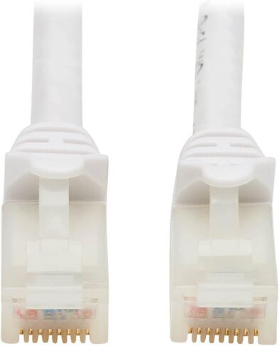 Tripp Lite, Safe-IT, Cat6a Ethernet Cable, 10G Certified Snagless, UTP (RJ45 M/M), White, 25 Feet / 7.6 Meters, Manufacturer's Warranty (N261AB-025-WH) in Saudi Arabia