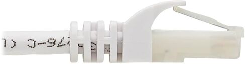 Tripp Lite, Safe-IT, Cat6a Ethernet Cable, 10G Certified Snagless, UTP (RJ45 M/M), White, 25 Feet / 7.6 Meters, Manufacturer's Warranty (N261AB-025-WH) in Saudi Arabia