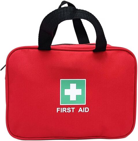 First Aid Bag Empty Medical Bags Travel Rescue Pouch First Responder Storage Compact Survival Medicine Bag for Car Home Office Kitchen Sport Outdoors Field Trips (Black) in Saudi Arabia