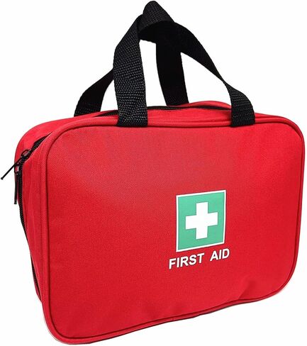First Aid Bag Empty Medical Bags Travel Rescue Pouch First Responder Storage Compact Survival Medicine Bag for Car Home Office Kitchen Sport Outdoors Field Trips (Black) in Saudi Arabia
