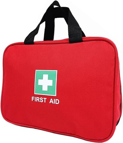 First Aid Bag Empty Medical Bags Travel Rescue Pouch First Responder Storage Compact Survival Medicine Bag for Car Home Office Kitchen Sport Outdoors Field Trips (Black) in Saudi Arabia