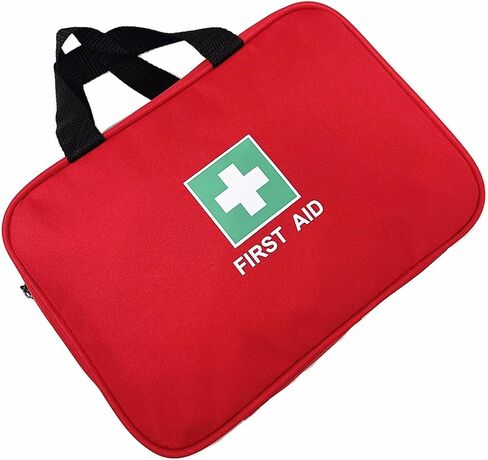 First Aid Bag Empty Medical Bags Travel Rescue Pouch First Responder Storage Compact Survival Medicine Bag for Car Home Office Kitchen Sport Outdoors Field Trips (Black) in Saudi Arabia