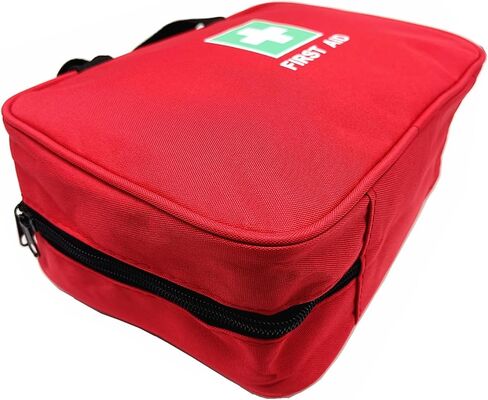 First Aid Bag Empty Medical Bags Travel Rescue Pouch First Responder Storage Compact Survival Medicine Bag for Car Home Office Kitchen Sport Outdoors Field Trips (Black) in Saudi Arabia