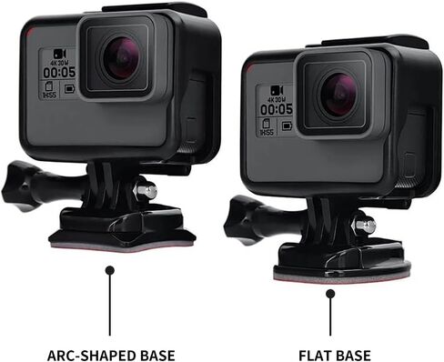 طقم Mount Kit لاصق منصات لزجة لـ GoPro Hero 13 12 11 10 9 8 7 6 5 Black Silver ، لكاميرا Action DJI Osmo ، ملحق مرفقات تراجع خوذة مسطحة ومنحنية لكاميرا Go Pro Action (24 حزمة) in Kuwait