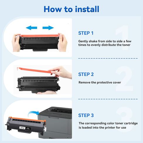 TN760 Toner Cartridges Black 2-Pack Compatible for Brother TN760 TN730 TN-760 TN-730 Toner Cartridges High Yield Compatible for Brother HL-L2350DW L2395DW L2370DW MFC-L2750DW MFC-L2710DW DCP-L2550DW in Saudi Arabia
