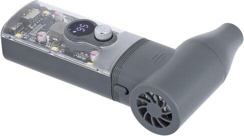 Air Air Duster 100000 دورة في الدقيقة 10W محمولة سطح مكتب قابلة للشحن منفاخ جاف جاف مع ضوء LED لتنظيف لوحة مفاتيح السيارة قوة متعددة الأوزان مضغوطة خفيفة الوزن in Saudi Arabia
