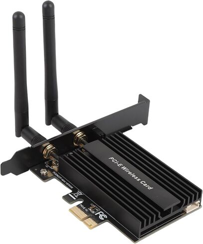 Yunseity PCIe Wireless Network Cardadapter ، PCIe to NGFF M.2 WiFi Module 5.0 Resin Iron للكمبيوتر الشخصي in Saudi Arabia