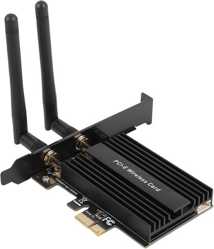 Yunseity PCIe Wireless Network Cardadapter ، PCIe to NGFF M.2 WiFi Module 5.0 Resin Iron للكمبيوتر الشخصي in Saudi Arabia