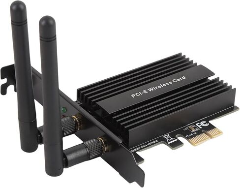 Yunseity PCIe Wireless Network Cardadapter ، PCIe to NGFF M.2 WiFi Module 5.0 Resin Iron للكمبيوتر الشخصي in Saudi Arabia