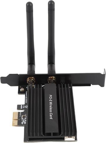 Yunseity PCIe Wireless Network Cardadapter ، PCIe to NGFF M.2 WiFi Module 5.0 Resin Iron للكمبيوتر الشخصي in Saudi Arabia