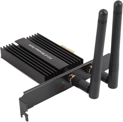 Yunseity PCIe Wireless Network Cardadapter ، PCIe to NGFF M.2 WiFi Module 5.0 Resin Iron للكمبيوتر الشخصي in Saudi Arabia