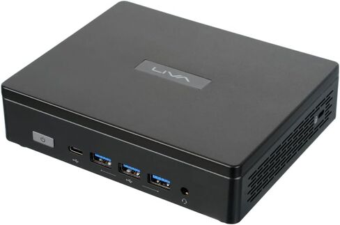 ECS Liva Z5 Plus Mini PC ، U300 Raptor Lake-U Core (حتى 4.4 جيجاهرتز) ، LAN المزدوجة ، WiFi + BT ، عرض رباعي ، Win 11 Pro (8GB RAM + 1TB NVME) in Kuwait