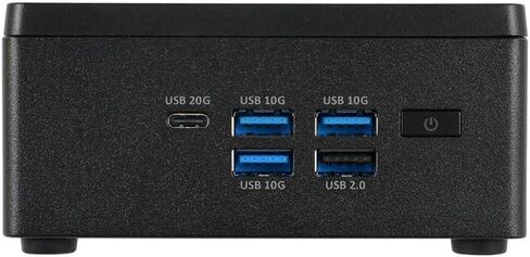 ECS LIVA Z7 Plus Mini PC ، 14th Gen Meteor Lake CPU ، Core Ultra 5 125H ، 14-CORES 4.7GHz ، 32GB RAM + 2TB NVME ، ARC Graphics ، NPU ، Dual LAN (2.5G + 1G) ، Chassis Metal ، Win 11 Pro (16GB RAM + 1TB NVME) in Kuwait