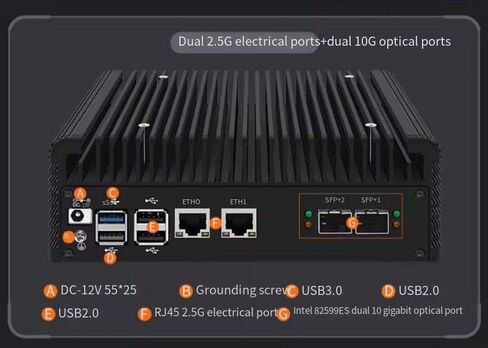 PC Mini Minily ، 12th Gen Alder Lake N305 (حتى 3.8 جيجا هرتز) 32GB DDR5 RAM 512GB M.2 NVME SSD ، أجهزة جدار الحماية inte l8259Es in Kuwait
