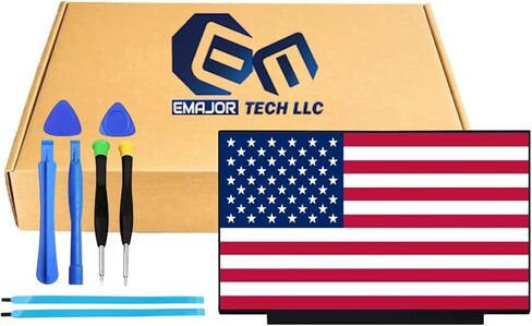 EM EMAJOR TECH New Screen Replacement for HP L63569-001 15-DY1032WM 15-DY1755CL 15T-DY100 15-DY1731MS 15-DY1751MS 15-DY1771M STouch + Digitizer with Set of Tape and Tools in Saudi Arabia