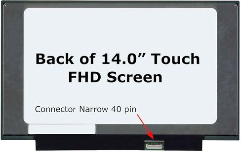 SCREENARAMA New Screen Replacement for N140HCN-EA1 REV.C4, OnCell Touch, FHD 1920x1080, IPS, Matte, LCD LED Display with Tools in Saudi Arabia