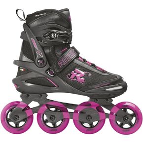 ROCES Women's Pic Tif Outdoor Breathable Fitness Comfort 4 80mm Wheels Racing Inline Skates with Memory Buckle, Easy Entry Boots, Glass Fiber Reinforced Shell & Aluminum Frame