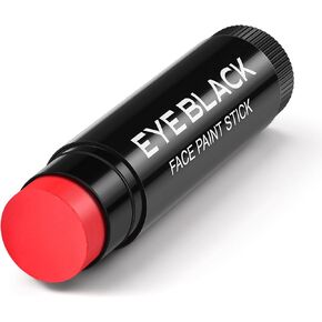 Baseball Eye Black, Anti-Glare Under Eye Black Sports Grease Stick for Baseball Softball Soccer Lacrosse Hockey Athletes Sports Training, Sports Eye Black Stick (Red)