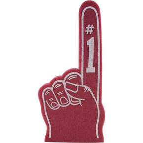 Giant Foam Finger 18 Inch- Number 1 Universal Foam Hand for All Occasions - Cheerleading for Sports - Exciting Vibrant Colors use as Celebration Pom Poms- Great for Sports Events Games School Business