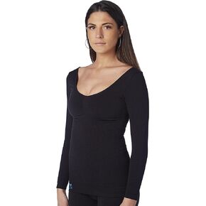 Flat knit K1 Long-sleeved women compression vest to alleviate the discomforts of Lipoedema, Lymphoedema