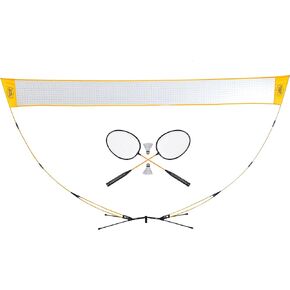 Outside Inside Pop-Up Badminton Set – Portable Badminton Game for Camping, Backpacking & Outdoors