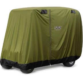 Universal 2-4 Passenger Golf Cart Cover for EZGO, Club Car and Yamaha, Waterproof Sunproof and Durable