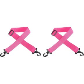 PATIKIL 100cmx3.8cm Ski Boot Carrier Strap, 2 Pack Snowboard Boots Adjustable Carrying Strap for Ski Boots, Roller Skates, Carrying Boards, Yoga Mats, Bright Pink