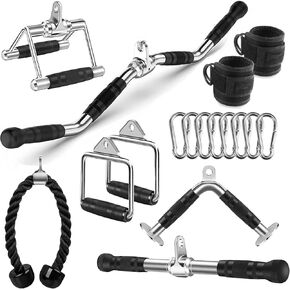 Tricep Press Down Cable Machine Attachment, LAT Pulldown Attachments, Home Gym Accessories, Triceps Pull Down Attachment, Cable Machine Accessories for Home Gym