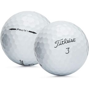 50 Near Mint Titleist Pro V1 AAAA Recycled Used Golf Balls, 50-Pack