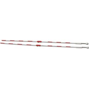 Tandem Sport Clamp-On Volleyball Net Antennae - Essential Volleyball Equipment - 2 Red & White Volleyball Antenna - Volleyball Referee Equipment - Volleyball Net Poles - Fits 36" & 1 Meter Nets
