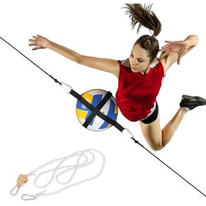Volleyball Training Equipment Aid System - Adjustable High Elasticity Volleyball Spike Trainer, Solo Spiking Hitting Serving Like a Pro Volleyball Practice Equipment Gift for Beginners & Experts