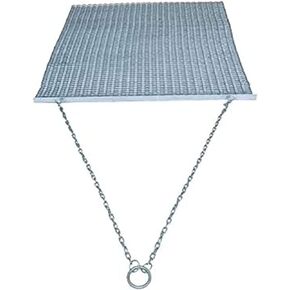 Yard Tuff Heavy Duty Durable Zinc and Steel Mesh Field Surface Leveling Field Drag Mat with Tow Rope for Manual or Vehicle Assisted Pulling, Silver