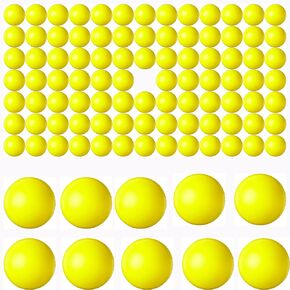 100 x 68 Caliber Self Defense Balls, Reusable 68 Cal Paintball Ammo Plastic Kinetic Projectiles Compatible for Byrna SD/LE and Umarex T4E HDR68/ HDS68/HDX68/ HDB68