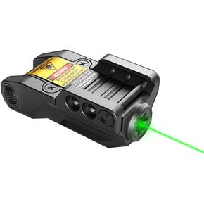 LG9 Low Profile Rechargeable Green Laser Sight, for Handgun, Pistol, Rifle with Rails