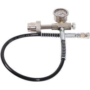 TUXING CGA347 Female Thread Pcp Paintball Filling Station Kit PCP SCUBA Filling Station Charging Adapter with Release Valve,24 Inch High Pressure Hose for 0-6000Psi Inflation Valve Kit