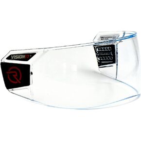 HIRO Visor Locking Hockey Visor with Anti Fog and Anti Scratch Coating - Impact Resistant - Universal Helmet Fit with Premium Mounting Hardware Included - CE Certified