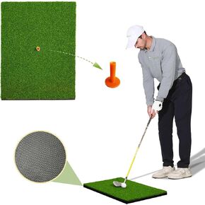 Thickened Golf Mat - Premium 24" x 16" Golf Hitting Mat for Chipping and Driving - Realistic Turf Grass, Non-Slip Base - Perfect for Indoor & Outdoor Practice - Ideal for Men, Women, and Kids