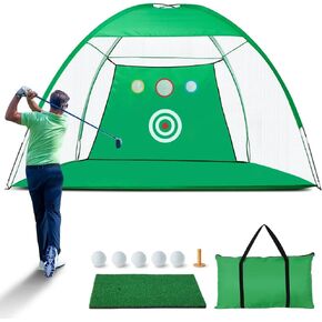10X7ft Wafor Golf Hitting Net for Indoor/Outdoor-Portable Driving Range for All Clubs,Compact&Lightweight,Easy Storage -Improve Your Game Anywhere in Kuwait