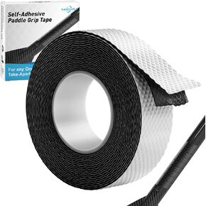 Kayak Paddle Grip Tape, 15Ft Soft Non-Slip Silicone Paddle Grip Tape for All One-Piece & Take-Apart Paddles, Hands Blister Prevention, Durable Oar Accessories for Canoe SUP Paddleboard