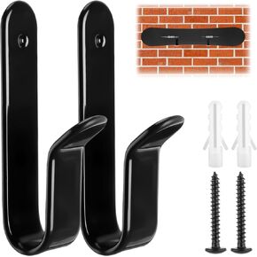 2Pcs Snowboard Wall Mount Clips, Horizontal Snowboard Wall Rack Hanger Holders Storage Skateboard Wall Mount Display Rack for Room Garage Business
