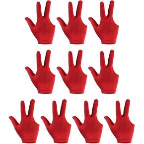 PATIKIL 3 Fingers Pool Gloves Billiard Gloves Left & Right Hand Show Gloves Pool Cue Glove