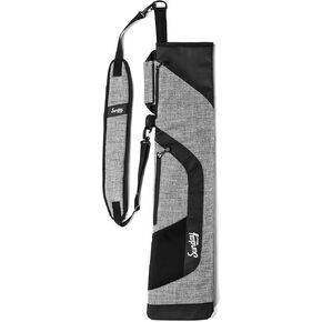 Sunday Golf 36 Inch Lightweight Foldable Versatile Driving Range Carry Pencil Golf Bag with 2 Pockets, Padded Strap and Holds Up to 8 Clubs, Grey in Kuwait