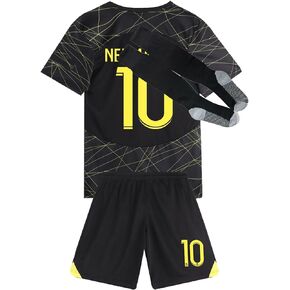 Paris Soccer Jerseys for Boys Kids HOM/Awy Kit Football Jersey Set Youth Sports Team T-Shirt&Shorts Soccer Uniform
