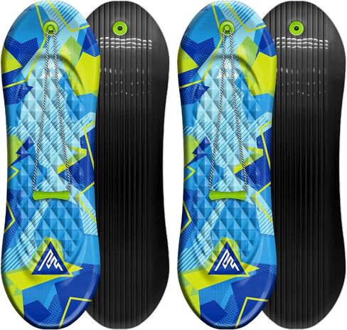 Artikfun قسط رغوة التزلج على الجليد حبل السحب ومقبض الحجم للشباب والكبار | تصميم محيطي للقدم بطول 48 بوصة، رائع للفناء الخلفي والتلال المحلية in Kuwait