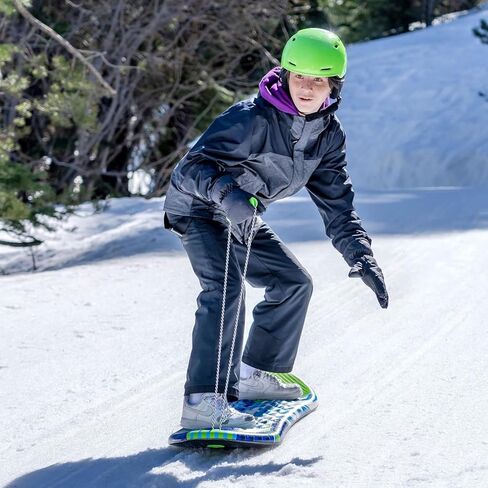 Artikfun قسط رغوة التزلج على الجليد حبل السحب ومقبض الحجم للشباب والكبار | تصميم محيطي للقدم بطول 48 بوصة، رائع للفناء الخلفي والتلال المحلية in Kuwait